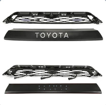 Cargar imagen en el visor de la galería, Matte Black Front Grille and Amber LED Light Combo for 2014-2020 Toyota 4Runner